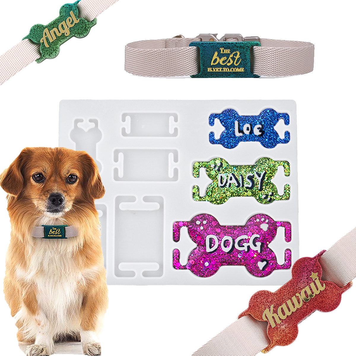 DIY Cat Dog ID Tag Silicone Mo - Pet Portrait Custom 리뷰 및 가격