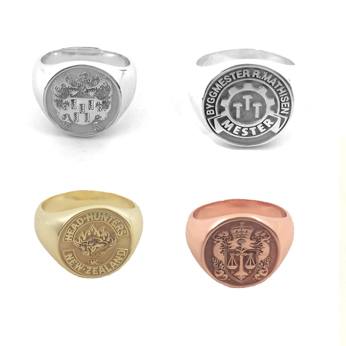 Custom Engraved 17mm Round Top - Initial Ring Custom 리뷰 및 가격