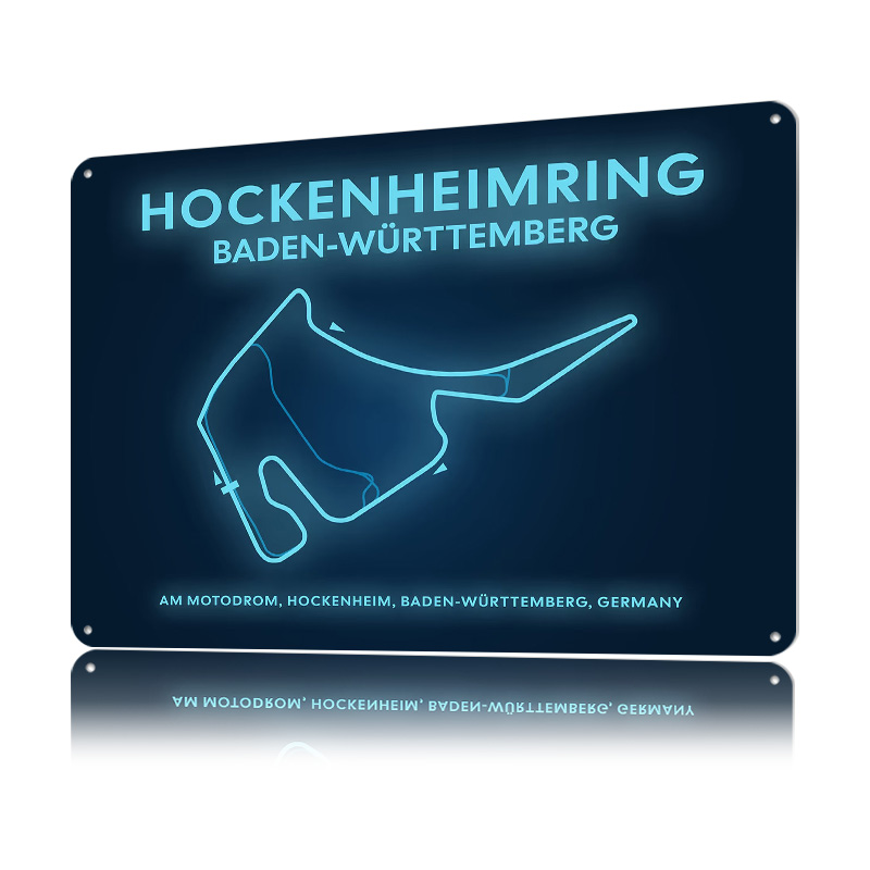 Hockenheimring Circuit Neon Ma - Custom Map Poster 리뷰 및 가격
