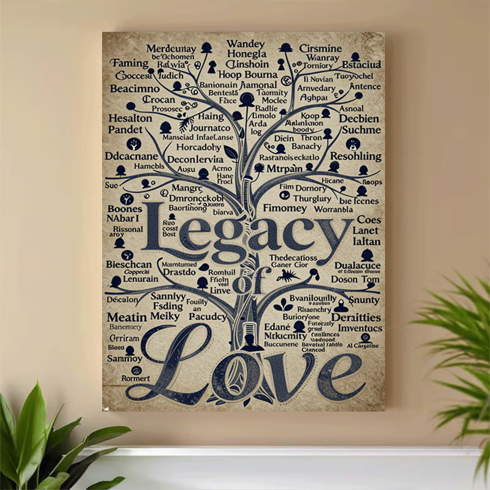 1PC-Unframed Canvas poster wal - Family Tree Print 리뷰 및 가격