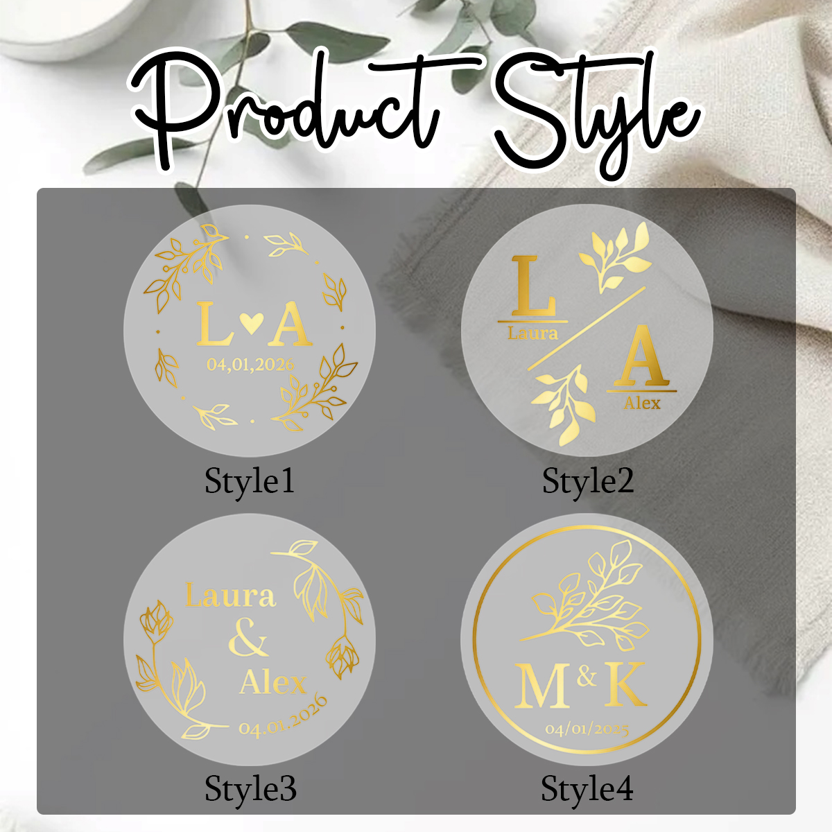 30/60/120/240pcs Custom Text R - Personalised Candle Label 리뷰 및 가격