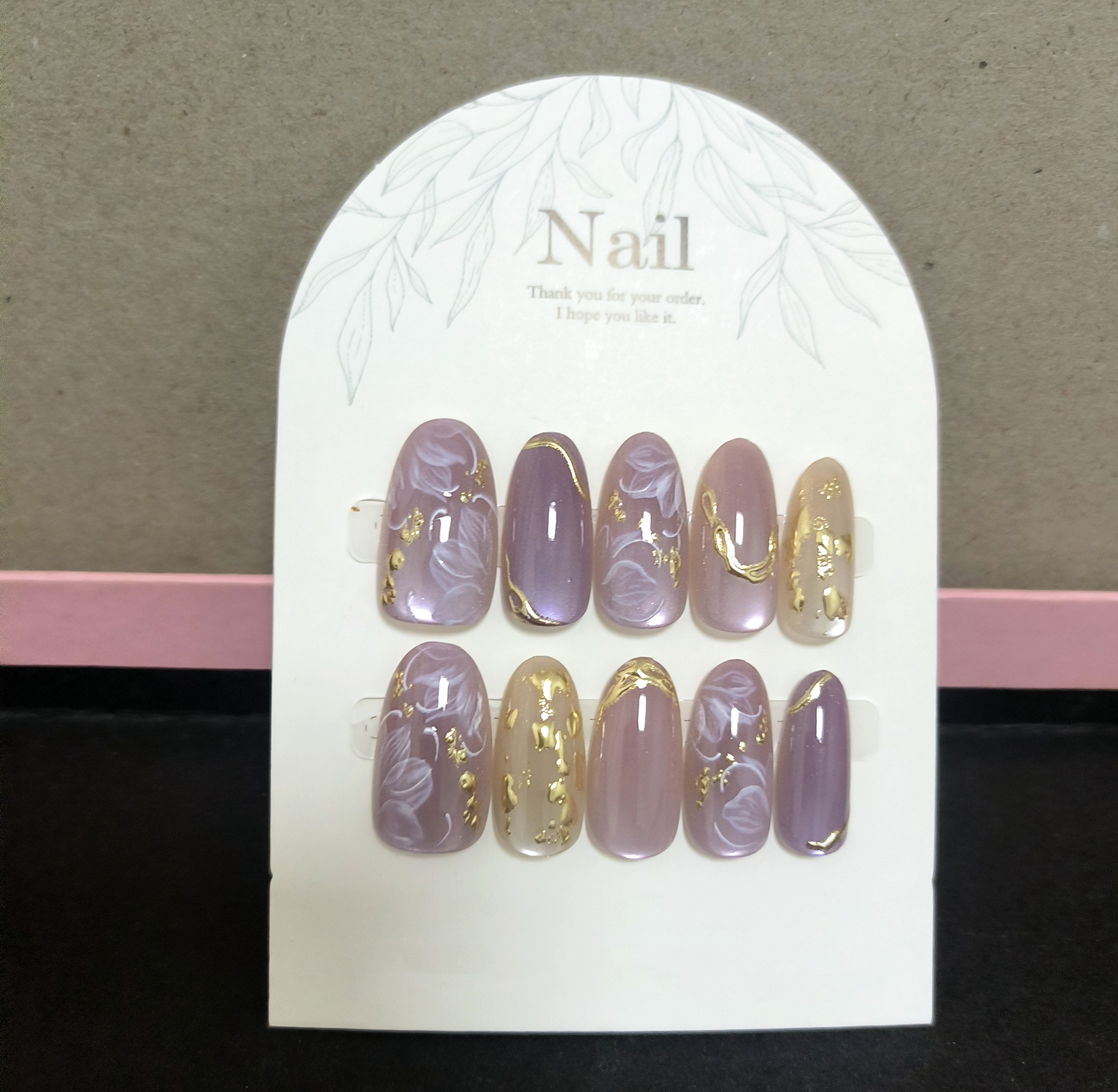 10pcs Handmade Press On Nails  - Pressed Flower Art 리뷰 및 가격