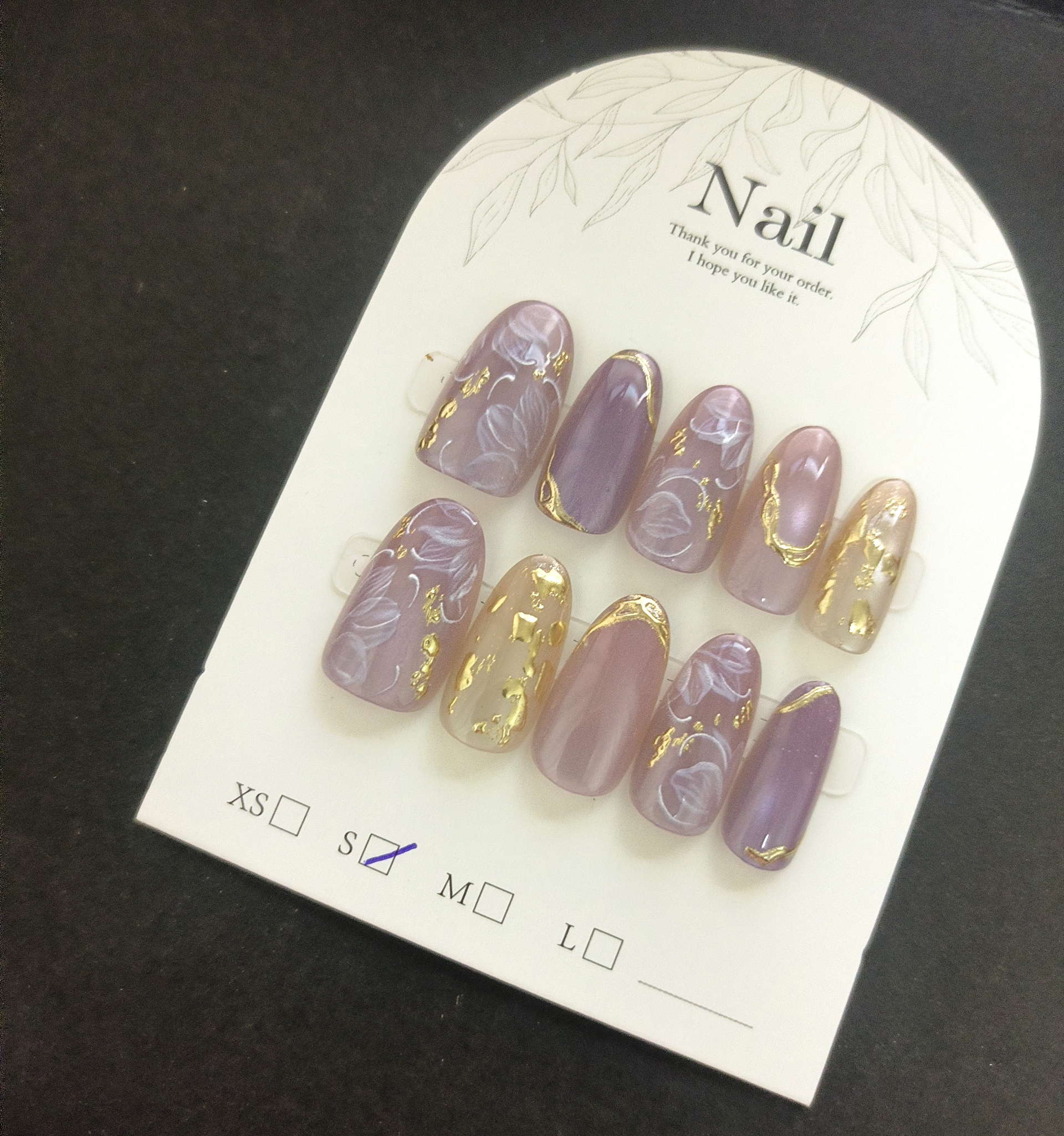 10pcs Handmade Press On Nails  - Pressed Flower Art 리뷰 및 가격