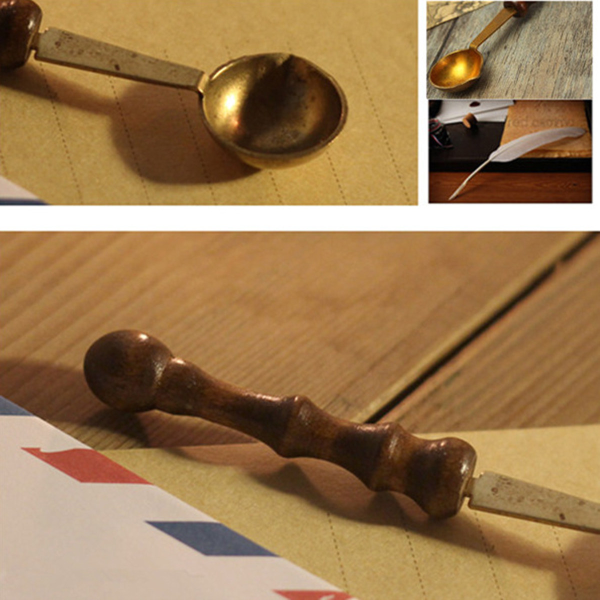 Premium Wood Handle Copper Wax - Wax Seal Letter Kit 리뷰 및 가격