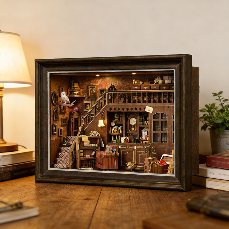DIY 3D Wooden Book Nook Kit Mi - Engraved Wood Frame 리뷰 및 가격