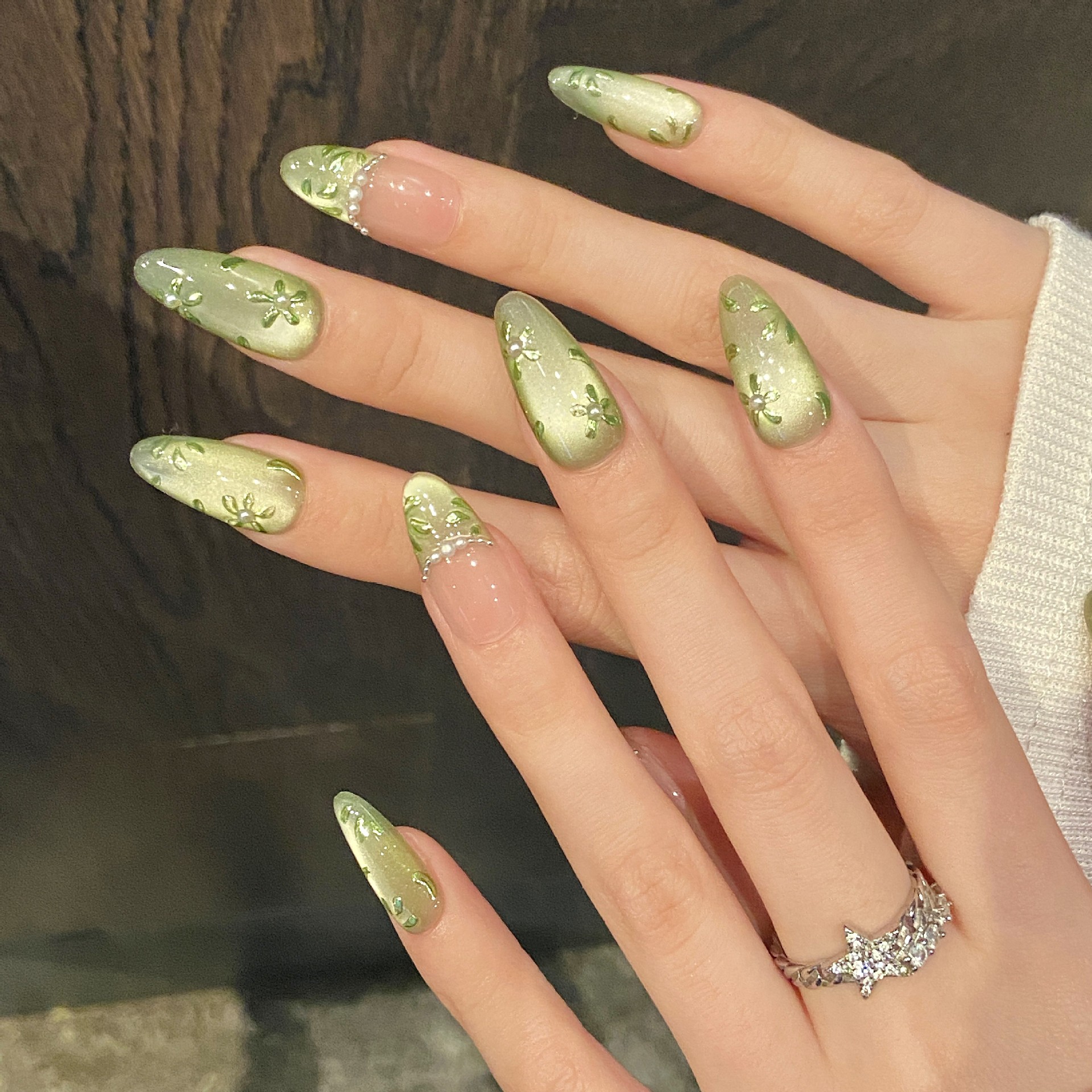 10pcs Handmade Press on Nails  - Pressed Flower Art 리뷰 및 가격