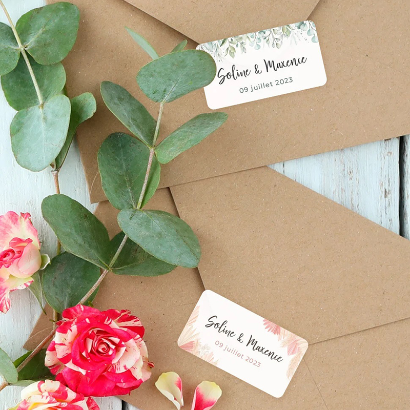 100pcs/pack rectangular sticke - Personalised Candle Label 리뷰 및 가격