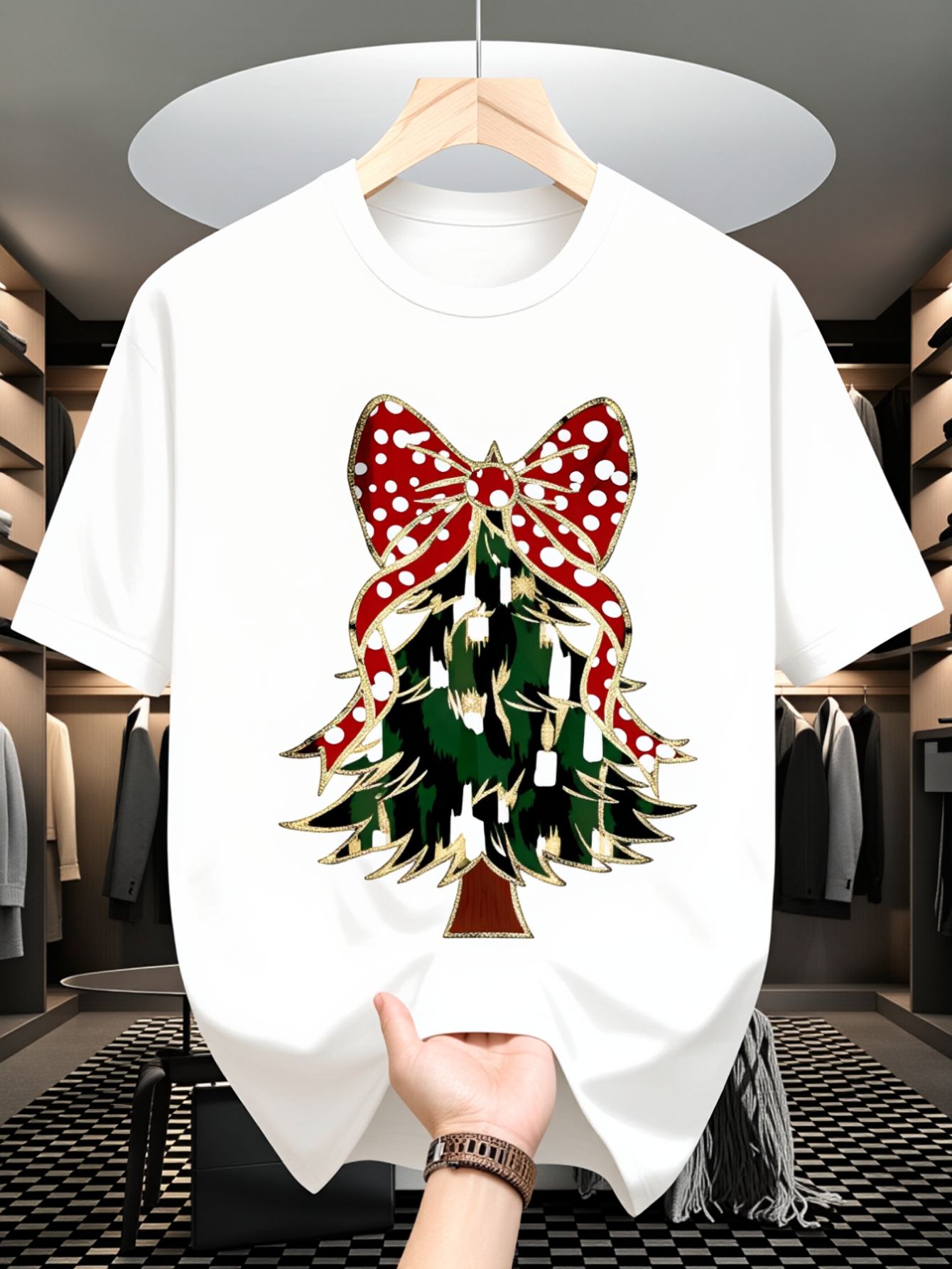 Men's T-Shirt, Christmas Tree  - Family Tree Print 리뷰 및 가격