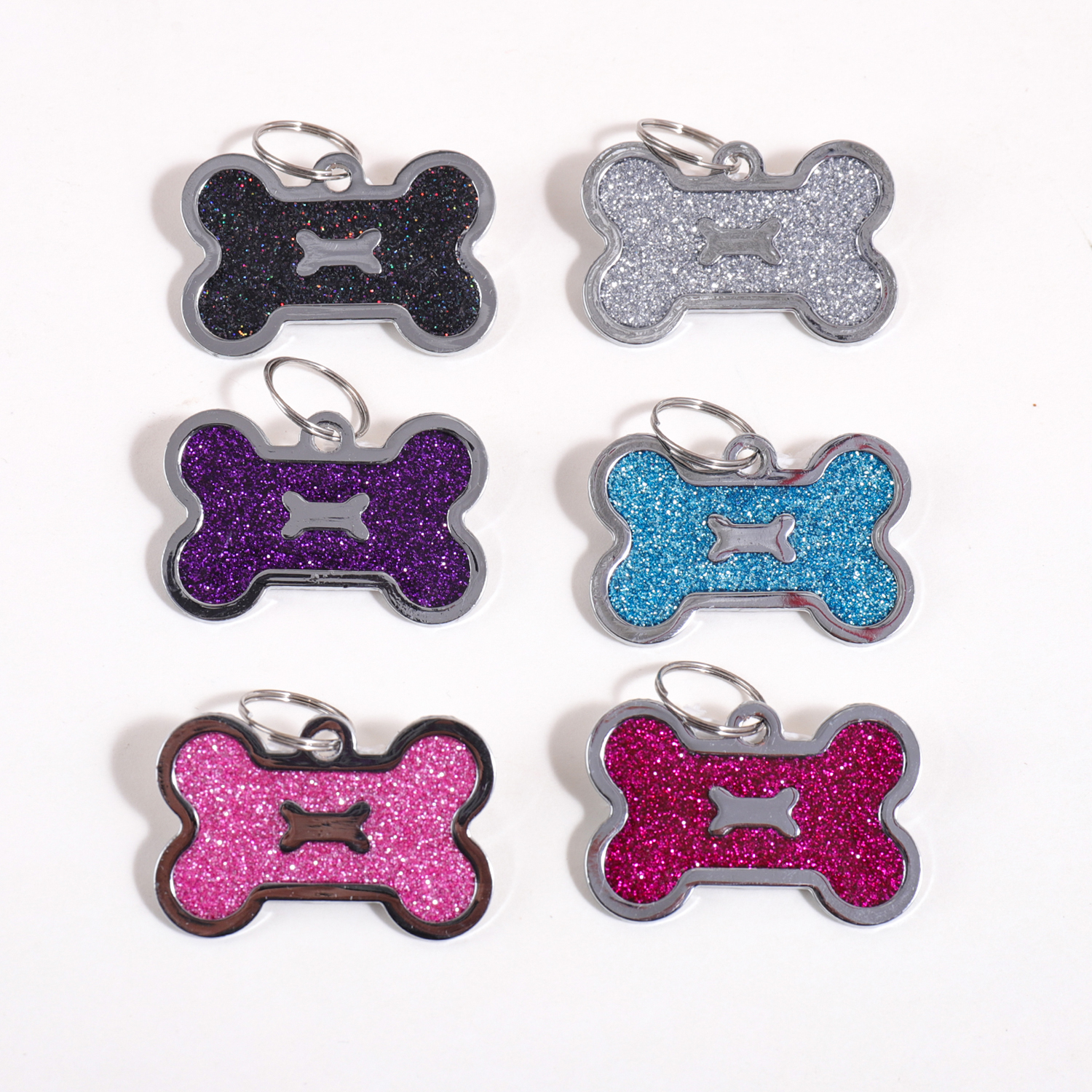 Glitter Custom Text Dog Tags C - Pet Portrait Custom 리뷰 및 가격