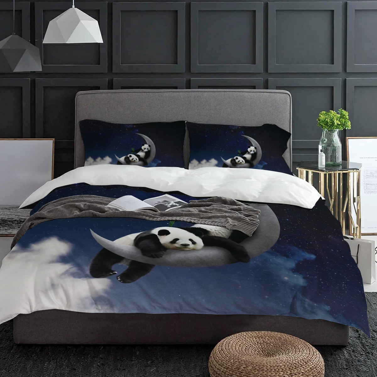 Moon Night Sky Panda Bamboo St - Custom Night Sky 리뷰 및 가격