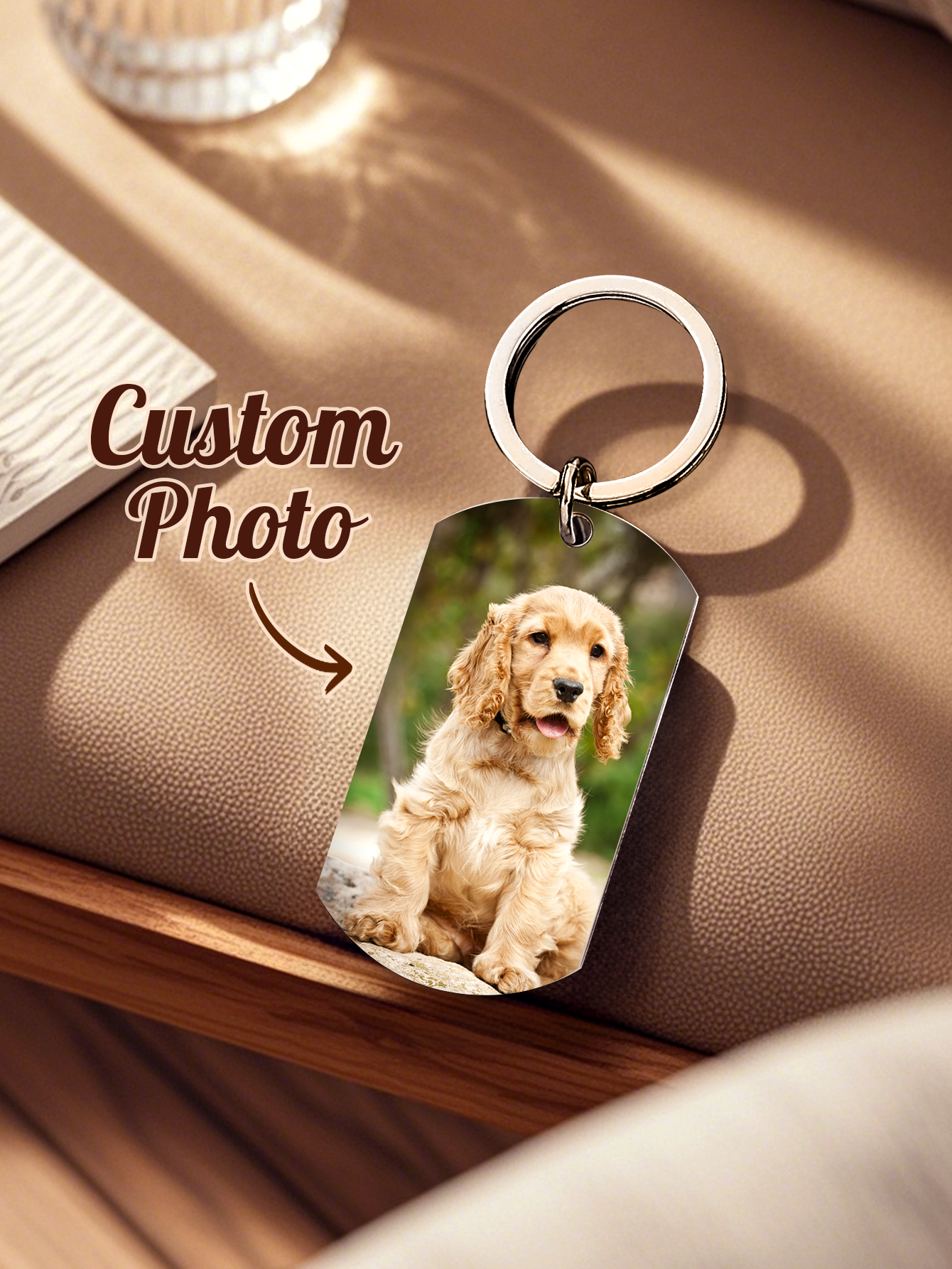 Personalized Pet Photo Keychai - Pet Portrait Custom 리뷰 및 가격