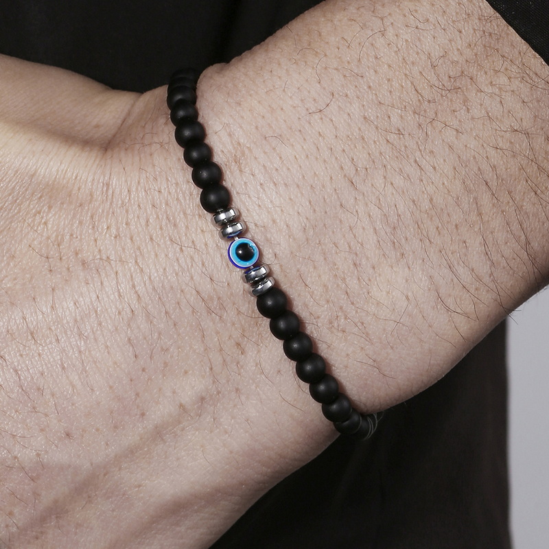 Trendy 4mm Obsidian Hematite N - Coordinates Bracelet 리뷰 및 가격