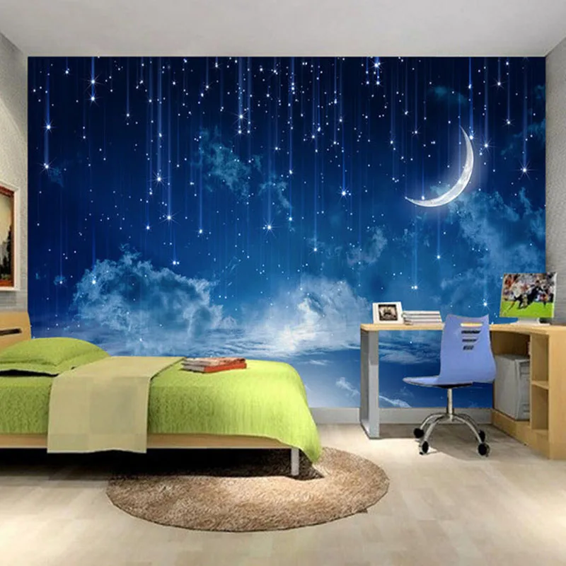 Mural Wallpaper Custom Blue Ni - Custom Night Sky 리뷰 및 가격