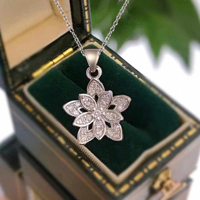 925 Sterling Silver Flower Nec - Birth Flower Necklace 리뷰 및 가격