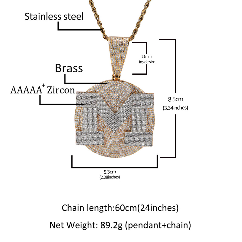 Custom Personality Big Letter  - Name Necklace Custom 리뷰 및 가격