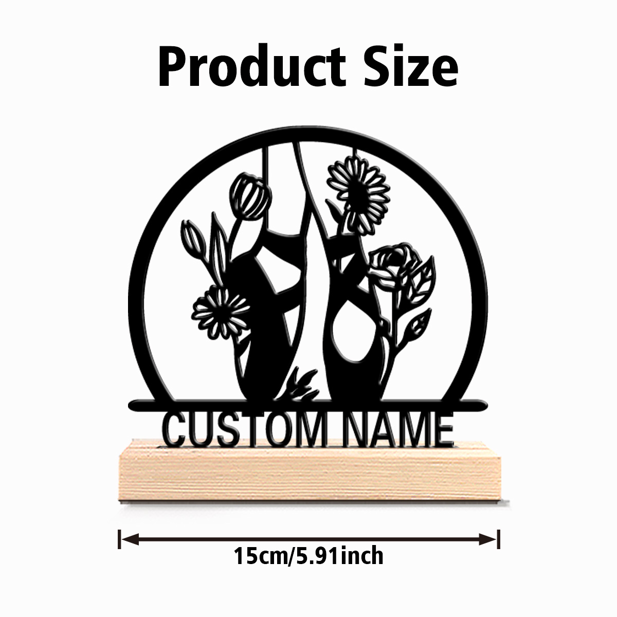 1pc beautiful personalized bal - Engraved Wood Frame 리뷰 및 가격